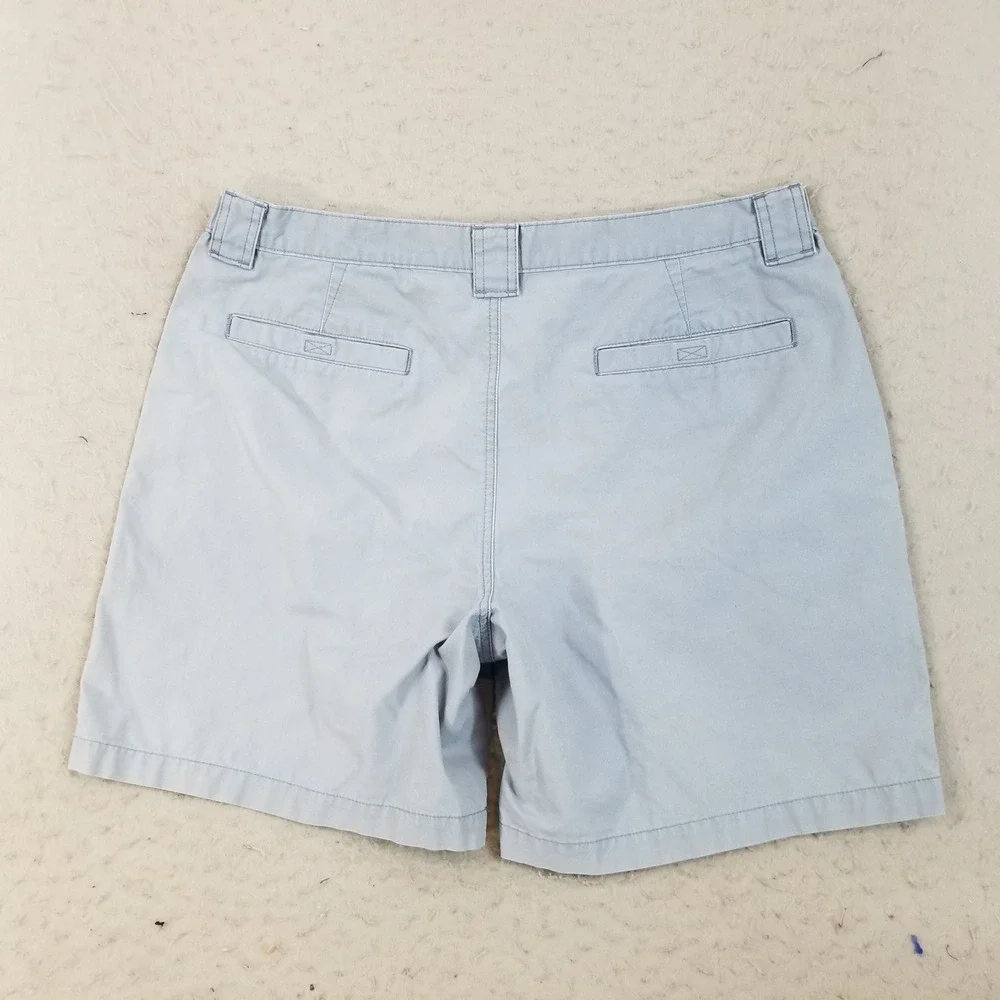 Savane Cargo Shorts Mens 38 Blue Mirage Blue Cotton Blend Utility Pockets Casual